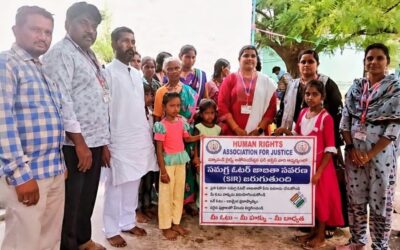 HRAJ- ఆధ్వర్యంలో 04-07-2026 న అనంతపురం జిల్లా, తాడిపత్రి మండలం, కావేరి సముద్రం గ్రామంలో సమగ్ర ఓటరు జాబితా ప్రత్యేక సవరణ (SIR)పై విస్తృత అవగాహన కార్యక్రమం నిర్వహించడం జరిగింది.